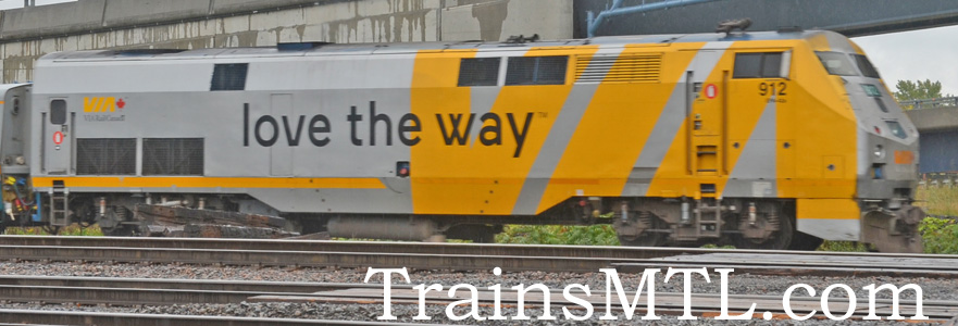 Locomotive VIA912 right side with new colors/ coté droit avec nouvelles couleurs